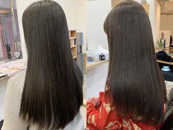 カキーン(cakeen)の写真/こだわりのストレートで、理想の美髪へ♪自然なツヤと柔らかな質感を叶えます◎