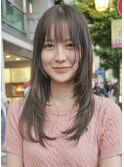 スタイリング超楽ちん！軽めロングレイヤーカット！