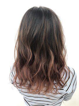 キャパ(CAPA) 【CAPA茅ヶ崎・岩崎裕司】バレイヤージュ ・ブロンズピンク！