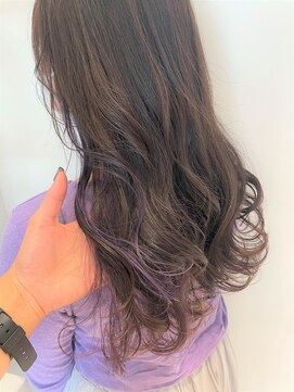 ビーハイブ 一番町店 アヴェダ(BEHIVE) AVEDAカラー×ラベンダーグレージュ×インナーカラー☆