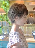 【Lond fleur林】耳掛け丸みショートベージュ