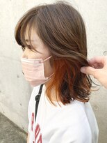 ヘアーメイク ヴァンセット HAIR & MAKE VINGT-SEPT インナーカラー/オレンジカラー