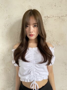 クイーン バイ ノイズ 西院(QUEEN by noism) シースルーバング×表面レイヤー レイヤーカット 20代/30代/40代