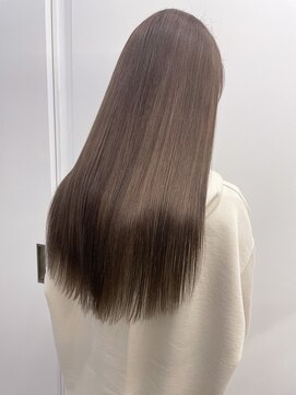 キング 梅田(K!ng) 【梅田】ミルクティーベージュベージュカラー髪質改善カラー