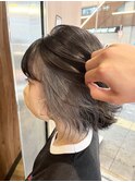 インナーカラー×ミルクティーベージュ