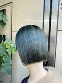 「RYOKO」30代40代  切りっぱなしボブ×リーフアッシュ