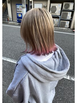 プライズ 錦糸町北口店(prize) ホワイトミルクティー赤髪エンドカラー【錦糸町/錦糸町北口】