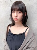 オーブ ヘアー ティティー 三宮店(AUBE HAIR titty) 20代・30代_面長解消ハッシュカット