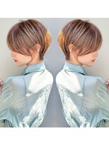 ショートボブ髪型20代30代前髪あり前髪なし面長丸顔【荒牧】AY