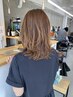 骨格補正カット＋デジタルパーマ＋カラー＋トリートメント￥23100