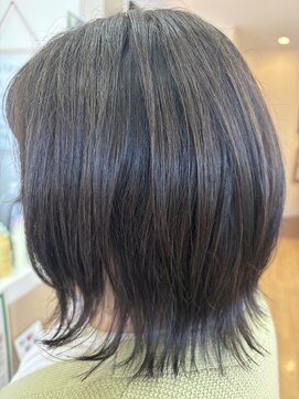 アメイジングヘアー 中沢店(AMAZING HAIR) オリーブグレージュ/レイヤーカット/レイヤーボブ/抜け感/透明感
