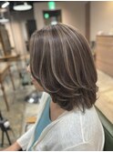 白髪ぼかしハイライト