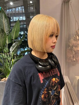 ジアン テラス(GIEN TERRASSE) ボブ/切りっぱなしボブ/ハイトーンボブ/ハイトーンカラー