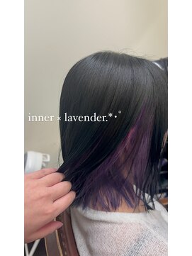 ヘアーアンドエステ サニープレイス(Hair&Esthe Sunny Place) ボブのインナーラベンダー