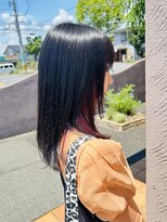 トップヘアー 中庄店(TOP HAIR fuapua)&nbsp;《TOPHAIR 中庄店/きゃん》インナーカラー×チェリーレッド