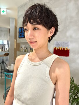 ハウ 心斎橋(how) 大人美人春夏ショートボブウルフパーマアッシュベージュ