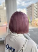 ペールピンク#髪質改善#髪質改善カラー#前髪#韓国