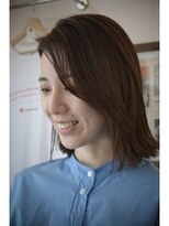 ジーン カットクラブ レディース(GENE CUTCLUB Lady's)&nbsp;顔まりレイヤー外はねボブ