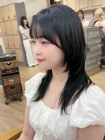 ネオリーブ クーロ(Neolive curro) 韓国前髪顔周り×ハッシュレイヤー 縮毛矯正/丸型卵型