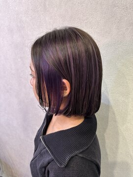 イリエヘア 川口(irier hair) 色落ちまで楽しめるラベンダーカラー