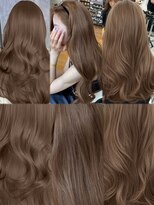 アマトウキョウスマートサロン(AMA TOKYO×Smart Salon)&nbsp;ヘーゼルベージュ　ブリーチなし　レイヤーカット　海外風