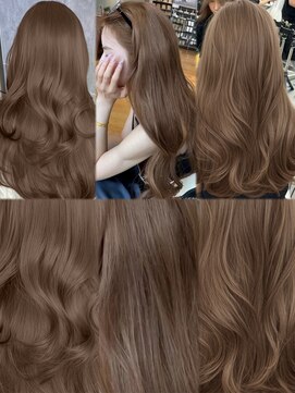 アマトウキョウスマートサロン(AMA TOKYO×Smart Salon) ヘーゼルベージュ　ブリーチなし　レイヤーカット　海外風