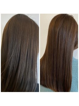 話題の髪質改善トリートメントで内部から補修◎髪の芯から潤いがあふれ、思わず触りたくなるうる艶髪へ♪