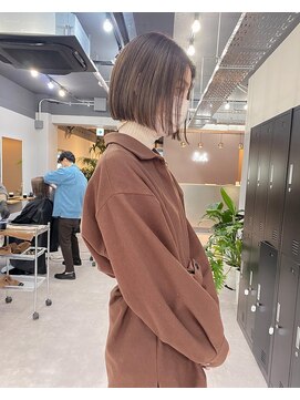 レブ 三条河原町(Reb,) ボブ前髪なし/ハイライト/顔周りカット/似合わせヘア/京都河原町