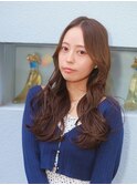 韓国ロング/シースルーバング/大人可愛い/抜け感/髪質改善