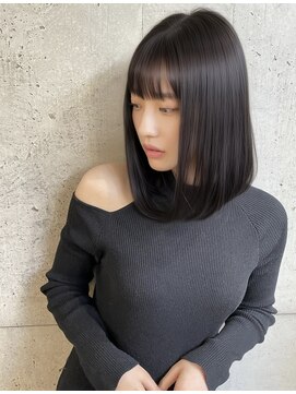 ユアーズヘア 神楽坂はなれ店(youres hair) レイヤーカット　くびれレイヤー　ボブ　丸みショート　前髪