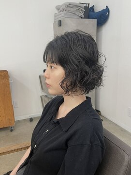 カフカヘア 吉祥寺店(kafka hair) 黒髪でも映えるミニボブパーマ