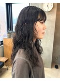 ロングウェーブパーマ くるくるくせ毛風 スパイラル