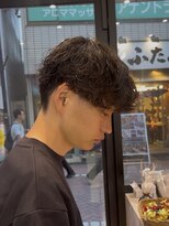 ロンドポレール 北千住(Lond polaire)&nbsp;men's/メンズ波巻きスパイラルパーマ/ナチュラルツーブロック