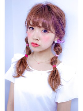 クラン(clan) ガーリーツインテールスタイル×シアモーブピンク