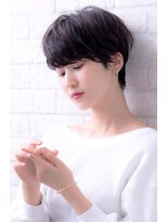 ヘアーアートシフォン 池袋西口店(Hair art chiffon)&nbsp;似合わせカットで個性的斜めバングで大人かわいいナチュラルボブ