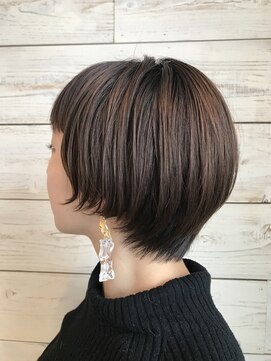 ベルクープス 天王寺店(Belle Coupes) 【ベルクープス天王寺】足立美佐恵 ショートヘア 耳掛けアレンジ