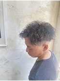 シルバーグレージュ×ツイストスパイラル