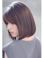 メーヴェ(Mowen) mowen 南堀江　ミニボブ×ナチュラルベージュ×シースルバング