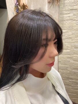 オラ ボーテ(Aura Beaute) 『AuraBeaute 京都』シースルーバング サイドバング グレージュ