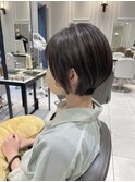 ナチュラル ショートボブスタイル