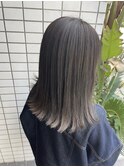アイスグレージュ☆切りっぱなしロブ