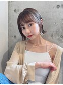 小顔/前下がりショートボブ