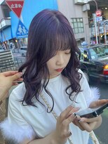 フレア(FLAiR) 10代20代韓国風顔周りカットブリーチ透明感ピンクバイオレット