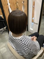 サンタフェ 柳津店(Santa'Fe)&nbsp;Santa'Fe式脱白髪染め白髪ぼかしカラー/ボブ