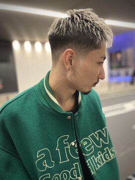 ヒロギンザ 大阪本店(HIRO GINZA) スキンフェード×ホワイトカラー