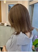 タッセルボブ_ 前髪パーマグレーベージュ