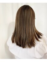 プラスシー(+C)&nbsp;大人のハイライトブレンドカラーあ/グレージュ/40代/50代