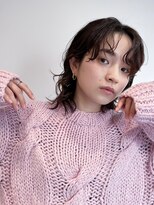 ローネス(LONESS)&nbsp;ウルフヘア　パーマスタイル　時短　簡単スタイリング