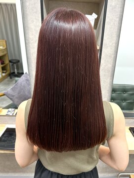 リベストバイジェービー 稲毛(li best. byjb) デザインカラー/レイヤーカット/ウェットヘア/オリーブベージュ