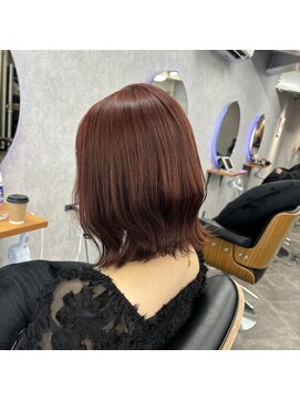 フラワーバイ ビーガーデン(FLOWER by B.GARDEN) ブリーチなしダブルカラー、オレンジブラウン